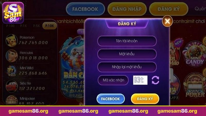 đăng ký sam86 nhấn vào nút đăng ký