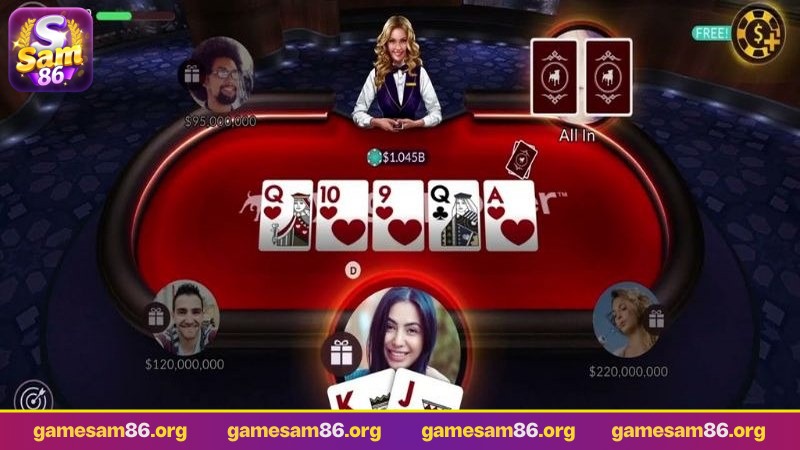 game bài poker sam86 đấu trí cân não