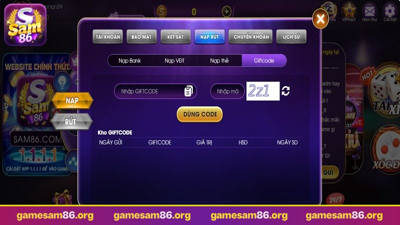 khuyến mãi sam86 tặng code 100k